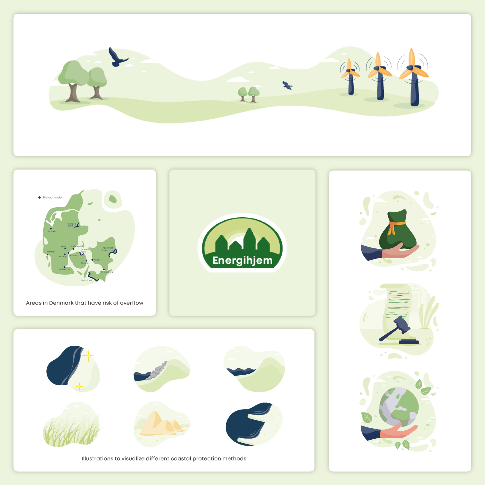 illustrations for energihjem.dk